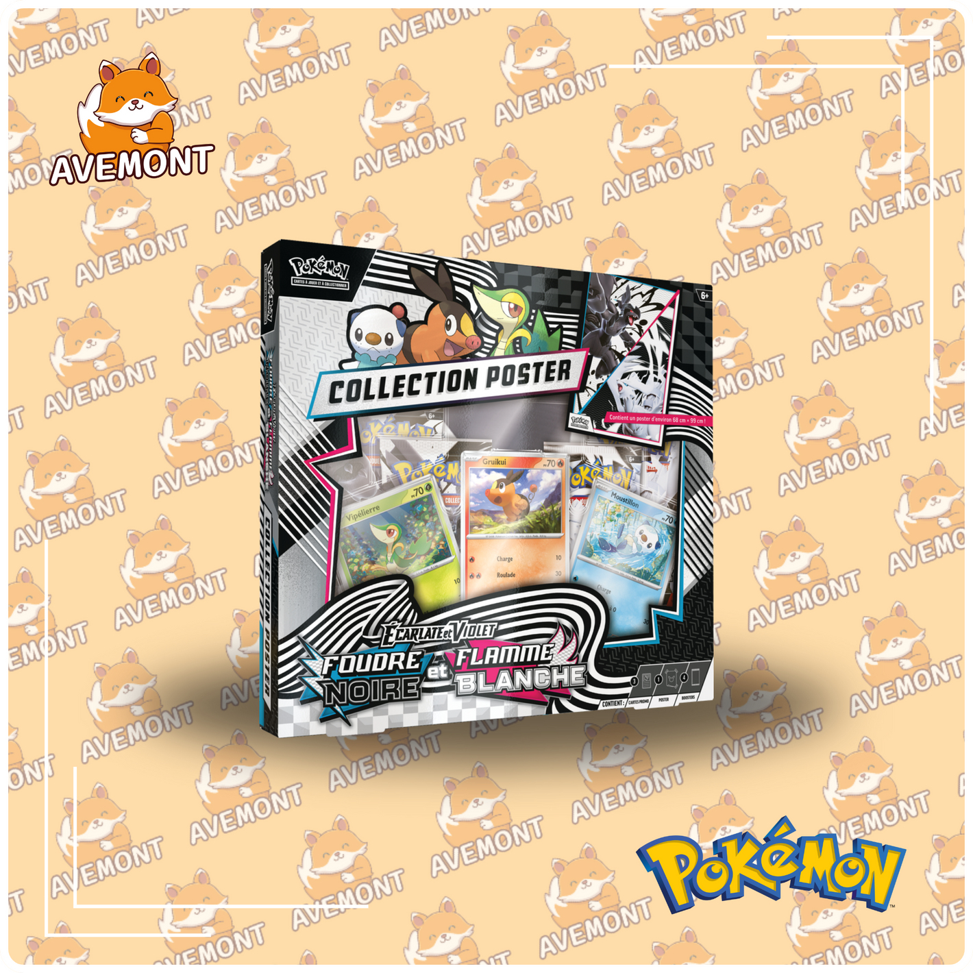 Coffret Poster - Foudre Noire & Flamme Blanche