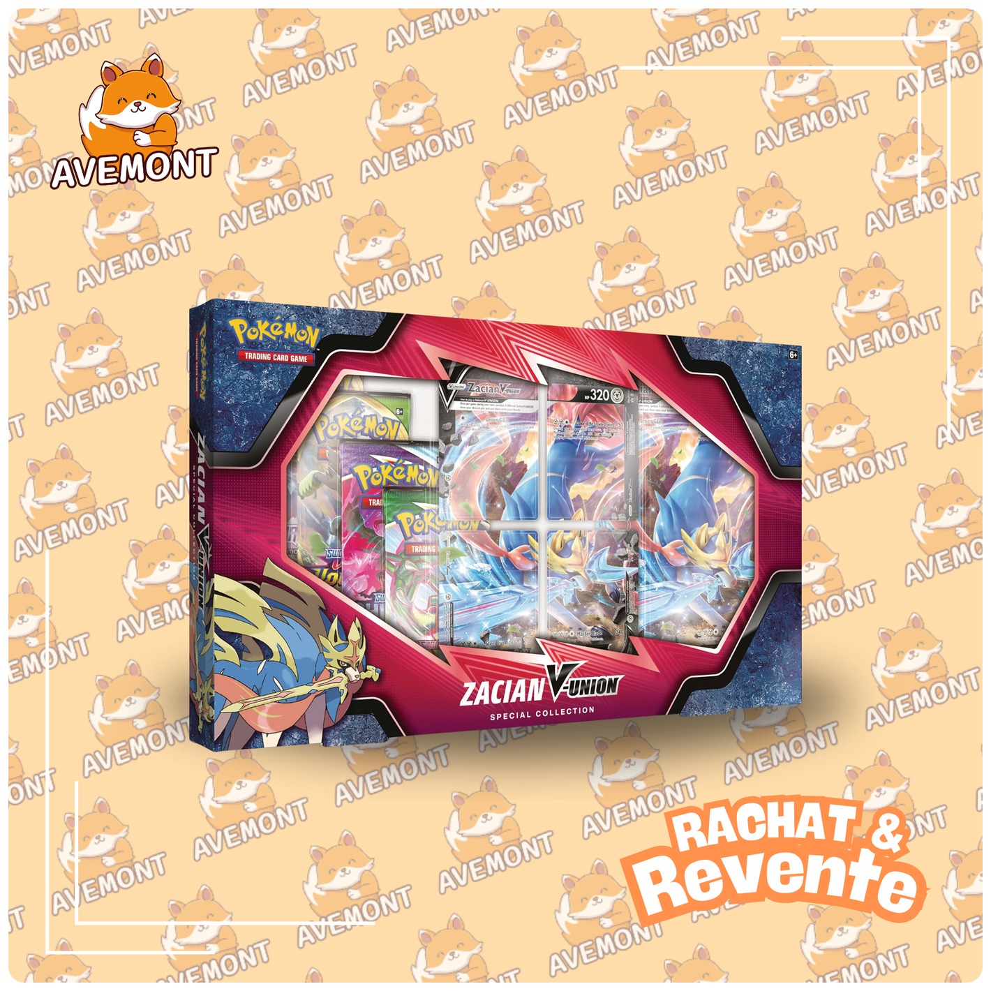 Coffret Zacian V-Union - Rachat & Revente