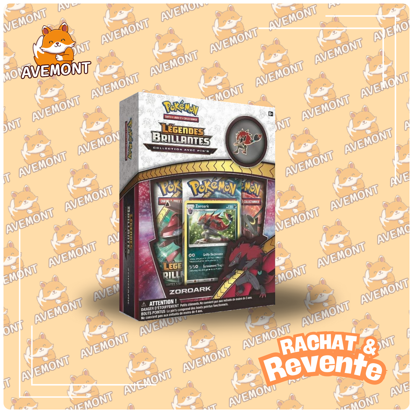 Coffret Pin's  Zoroark - Rachat & Revente