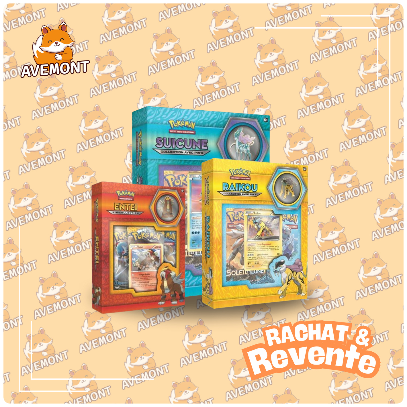 3 Coffrets Pin's 3 boosters - Rachat & Revente