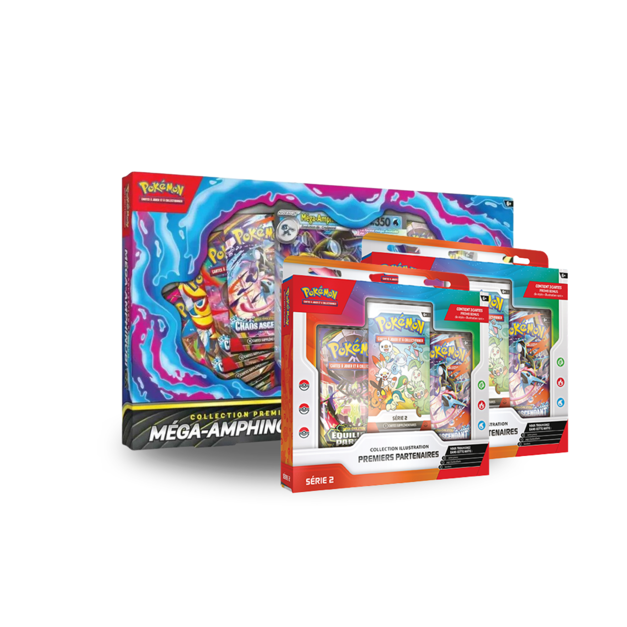 Pack Coffret Premium Méga Amphinobi & 2 Coffret Premier Partenaires 2